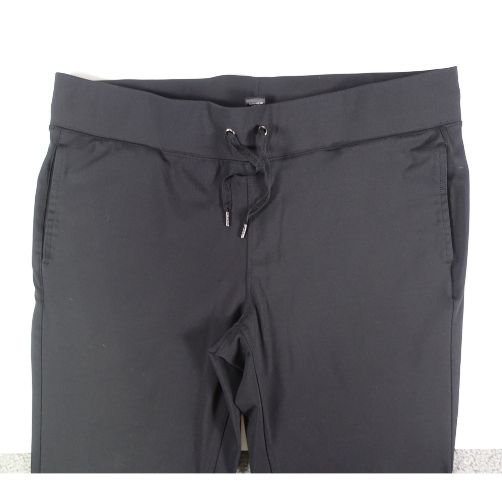 Velocity Womens XL Black Straight Leg Athletic Pants Adjustable Cinch Hem - Picture 5 of 6